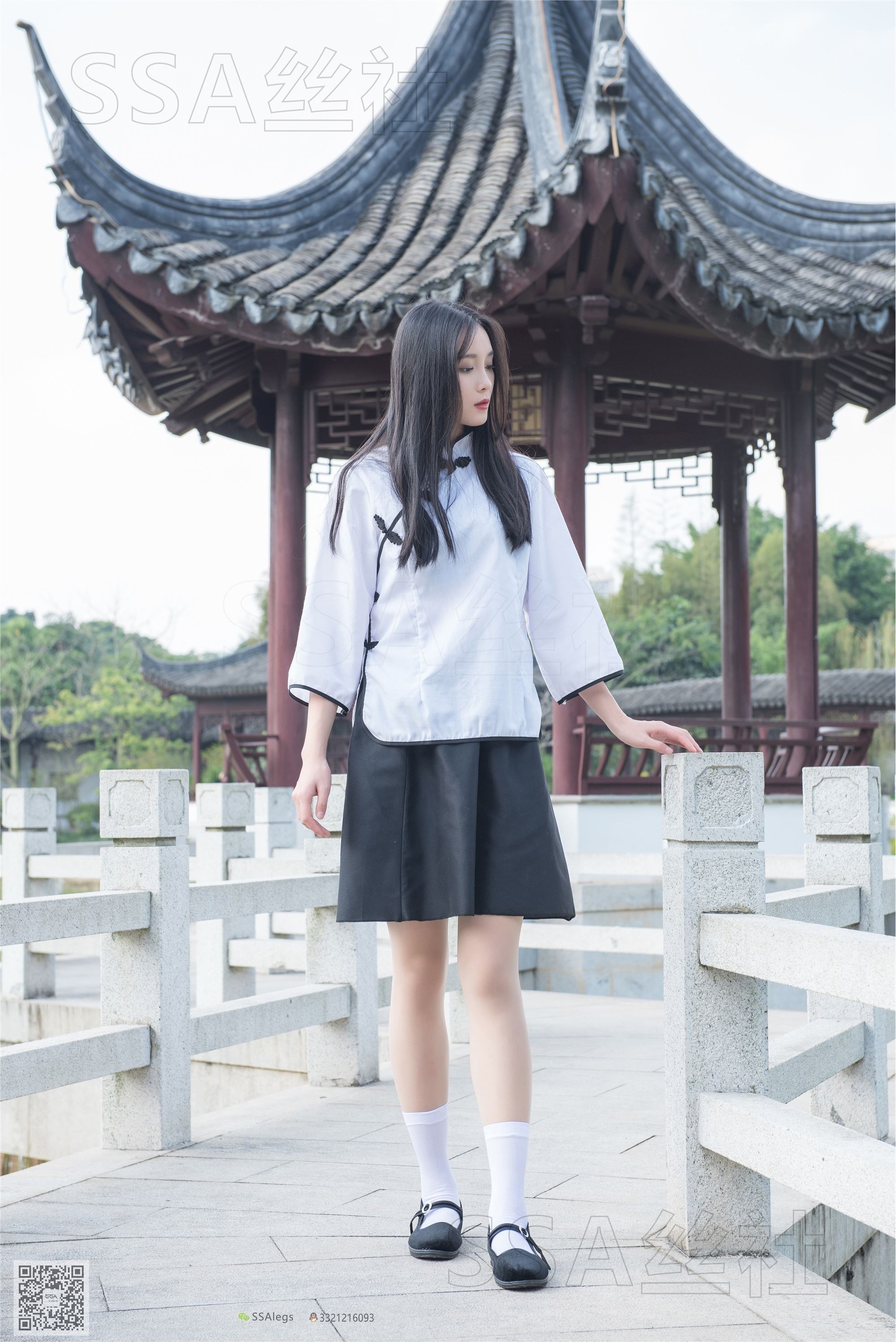 SSA丝社 超清写真 NO.068 君君 民国学妹肉丝白袜